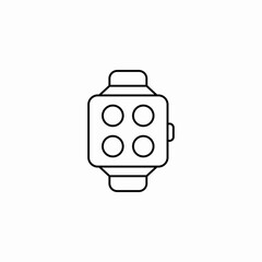 smart watch icon sign vector