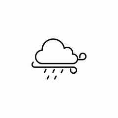 stormy weather icon sign vector
