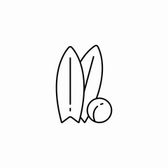 surfing boards icon sign vector