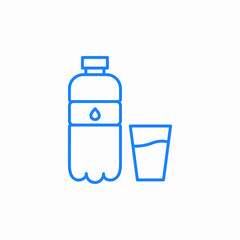 water bottle icon sign vector