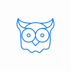 wise owl icon sign vector