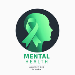 world mental heath awareness month background design