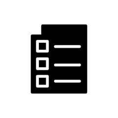 Checklist with Cube Bullet Points for Task Organization and Productivity