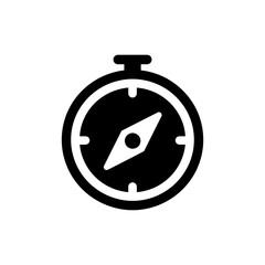 Compass with Chart Arrow – Business Direction and Market Analysis Concept