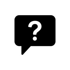 Chat Bubble with Question Mark - Communication and Inquiry