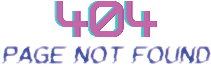 404 page not found.Fully editable text effect