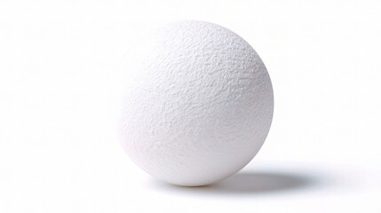 Isolated White Ping Pong Ball on Clean Background for Dynamic Use