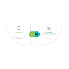 Comparing Two Items Infographic Circles