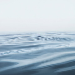 Naklejka premium Serene Minimalist Ocean Waves Abstract Background