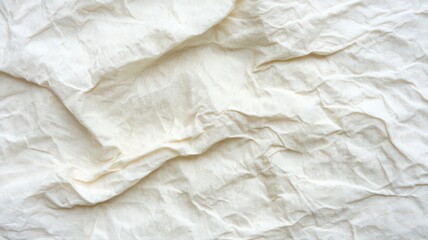 Obraz premium Crumpled White Fabric Texture