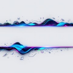Abstract Wavy Technology Background