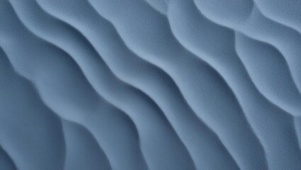 Fototapeta premium Close-up of Textured Blue Gray Sand Dune Pattern with Undulating Lines