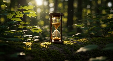 Hourglass in Nature