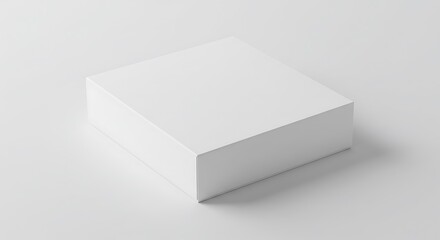 Fototapeta premium Blank White Box Mockup: A Clean and Minimalist Product Presentation
