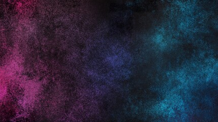 Fototapeta premium A dark gradient background blending deep blue, magenta, pink, purple, and black tones with a subtle grainy texture for a sleek, abstract design. Perfect for banners or posters. 