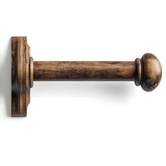 old key isolated on white background