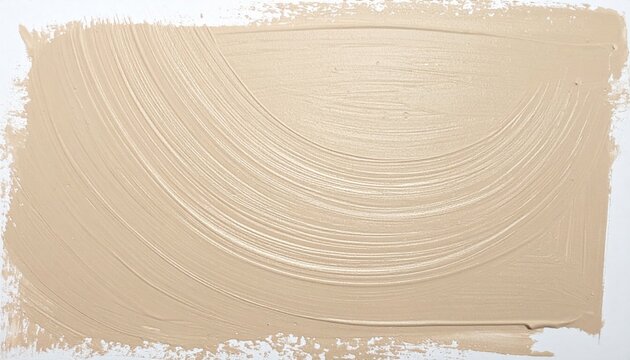 Artistic beige paint stroke studio abstract texture creative environment close-up view visual design concept
