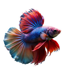 Fototapeta premium Vibrant Betta Fish: High Resolution Image