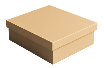plain cardboard box isolated png transparent cutout