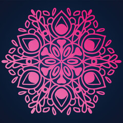 All colorful Hand drawn mandala