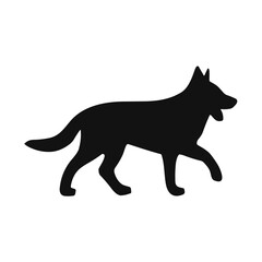 German shepherd dog silhouette