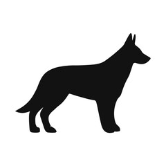 German shepherd dog silhouette