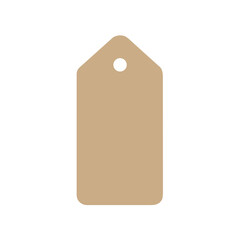 Kraft paper label shape