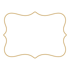 Outline vintage label frame
