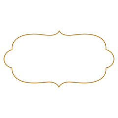 Outline vintage label frame