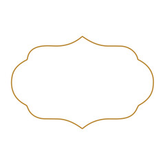 Outline vintage label frame