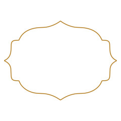 Outline vintage label frame