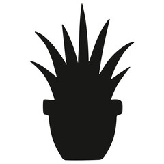 Potted houseplant silhouette