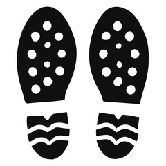 Shoe print vector