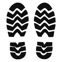 Shoe print vector