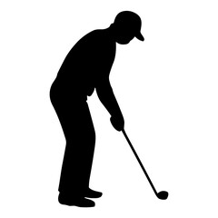 golfer silhouette