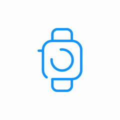smart watch icon sign vector