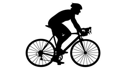 cycling man silhouette