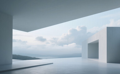 Fototapeta premium an aesthetic place with a peaceful, aesthetic, modern atmosphere