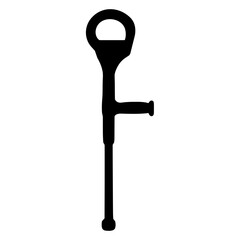 Walking cane and crutches