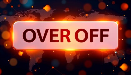 image of icons over off button and spots global business and digital interface concept digitally generated image stock photo.