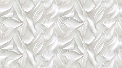 Fototapeta premium A sleek monochrome white background featuring a seamless wave texture pattern with soft, flowing curves for a modern and elegant look. 