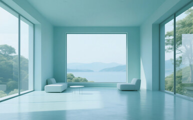 Fototapeta premium an aesthetic place with a peaceful, aesthetic, modern atmosphere