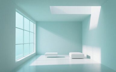 Fototapeta premium an aesthetic place with a peaceful, aesthetic, modern atmosphere