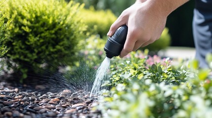 Effective targeted watering of plants in the garden using a special device