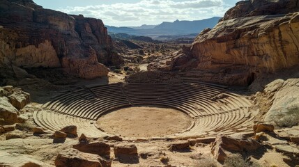 Ancient Amphitheater in the Desert: A Timeless Wonder