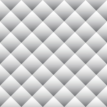 Elegant seamless quilted diamond pattern in silver tones with soft gradients, ideal for modern, metallic, or luxury-style backgrounds.
