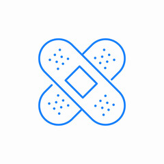 adhesive bandage icon sign vector