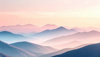 Fototapeta premium Serene mountain sunset views nature landscape photography tranquil environment aerial perspective peaceful beauty