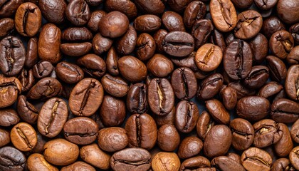 Fototapeta premium Brewing fresh coffee beans for perfect flavor coffee shop food photography indoor close-up culinary delights