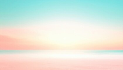 Obraz premium Serene sunrise over tranquil waters coastal landscape digital artwork calm environment aesthetic viewpoint